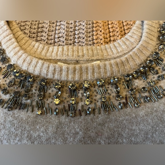 Allegory Wool Cashmere Beaded Sweater - Picture 4 of 12
